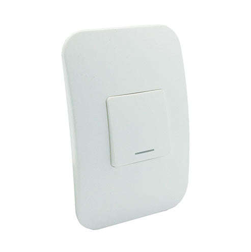 VETi 1 1 Lever 2-Way Wide Light Switch 4 x 2 - White Module