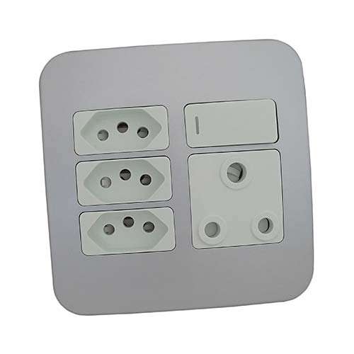 VETi 1 Slimline Combo Socket 4 x 4 - White Modules