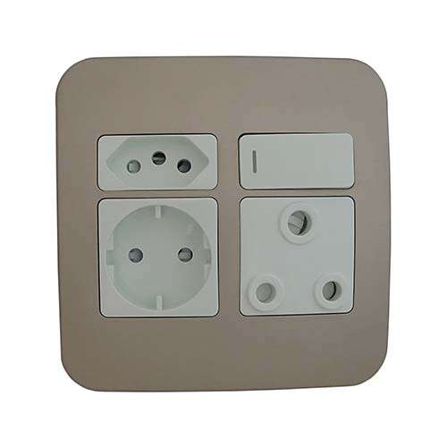 VETi 1 Combo Socket 4 x 4 - White Modules