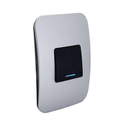 VETi 1 1 Lever 1-Way Wide Light Switch with Locator 4 x 2 - Black Module