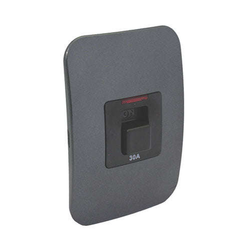VETi 1 Isolator Switch with Indicator 2P 30A 4 x 2 - Black Module