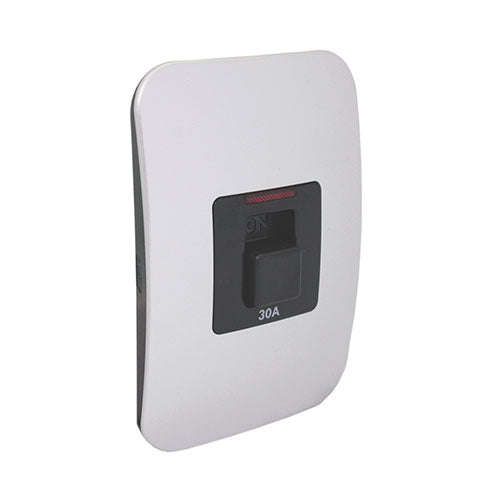 VETi 1 Isolator Switch with Indicator 2P 30A 4 x 2 - Black Module