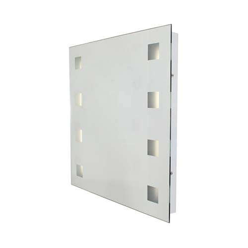Eurolux Large Bathroom Mirror with Vertical Illuminators