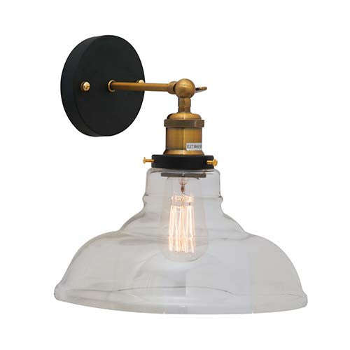 Eurolux Farmhouse Glass Wall Light