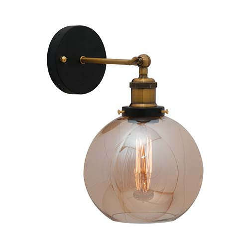 Eurolux Elixir Round Glass Wall Light
