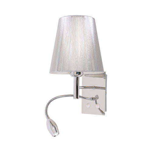 Bright Star LED Chrome Wall Lighting Silver