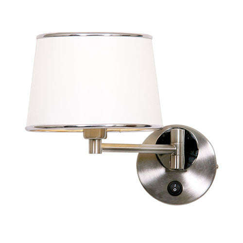 Bright Star Satin White Chrome Wall Lighting