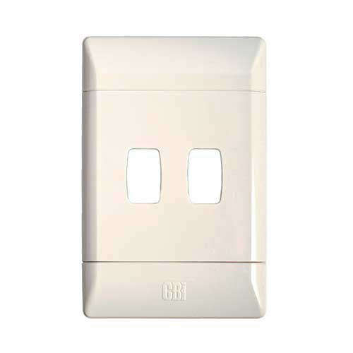 CBi PVC 2 Module Cover Plate 4 x 2