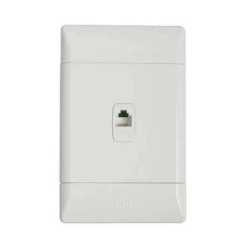 CBi PVC RJ11 Telephone Socket 4 x 2
