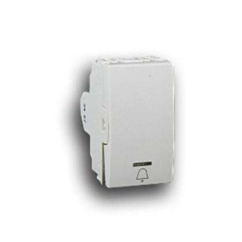 Schneider Electric S3000 Spring Loaded Press Switch Module - White - Dimmer Switch