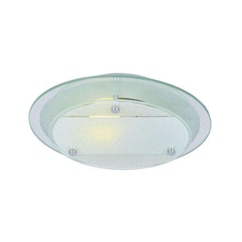 Bright Star Mirror and Frosted Glass with Polished Chrome Clips