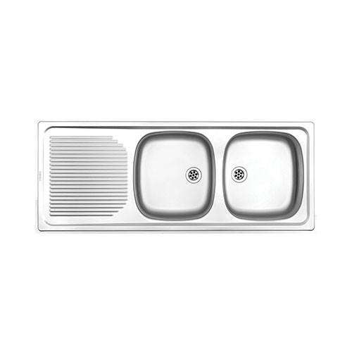 Franke Projectline PLN 621 Double Bowl Inset Sink - Stainless Steel