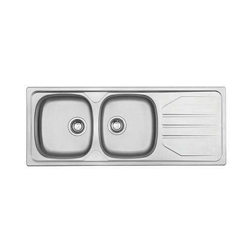 Franke Nouveau NVN621 Stainless Steel Double Bowl Inset Sink 460x1160mm