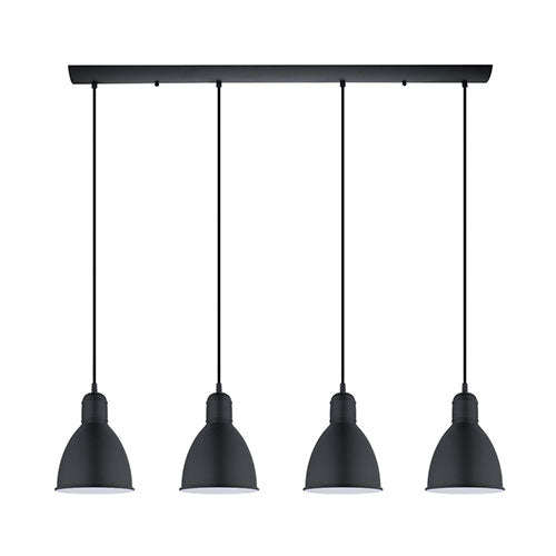 Eurolux Priddy 4-Light Pendant Black
