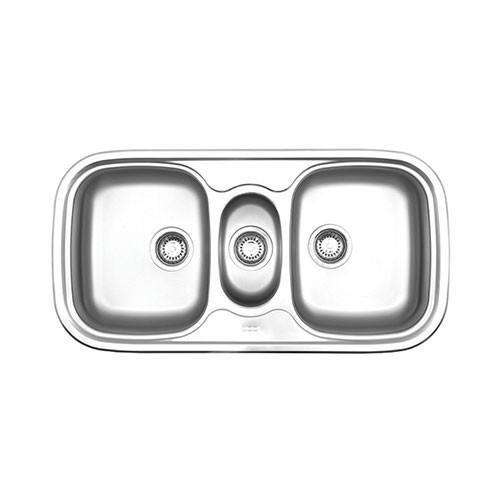 Franke Quinline QLX 670 Double Bowl Inset Sink - Stainless Steel