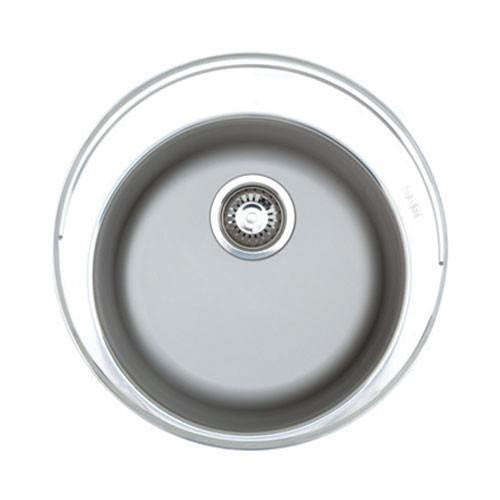 Franke Rondo RDX 610-48 Single Inset Prep Bowl with Tap Landing - Stainless Steel