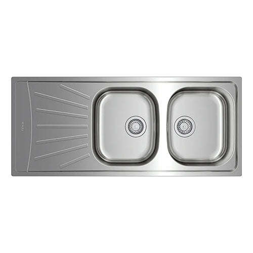 Teka Starbright Double Bowl Inset Sink - Stainless Steel