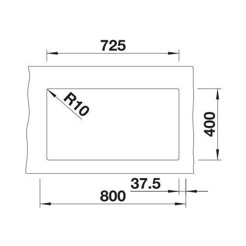 BLANCO SubLine 350/350-U Silgranit Double Bowl Undermount Sink - Alu Metallic