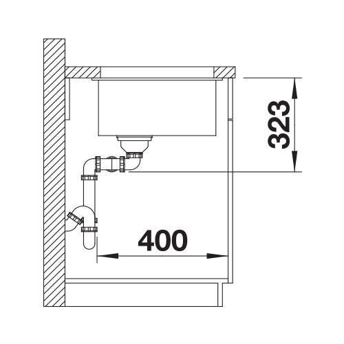 BLANCO SubLine 350/350-U Silgranit Double Bowl Undermount Sink - Alu Metallic
