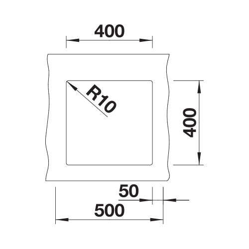 BLANCO SubLine 400-U Silgranit Single Bowl Undermount Sink - Black