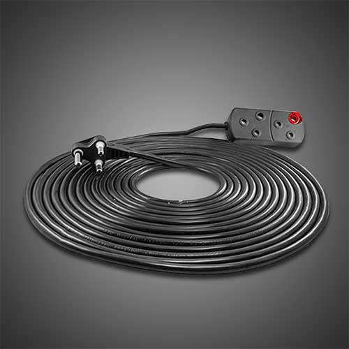 Crabtree Extension Cord 2 x 16A 20m Black