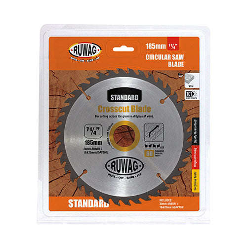 Standard Circular Saw Crosscut Blade 185mm x Z60