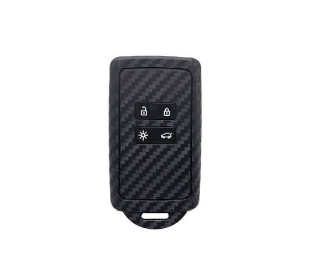 Carbon Design Silicone Key Cover Fob Case Compatible with Renault