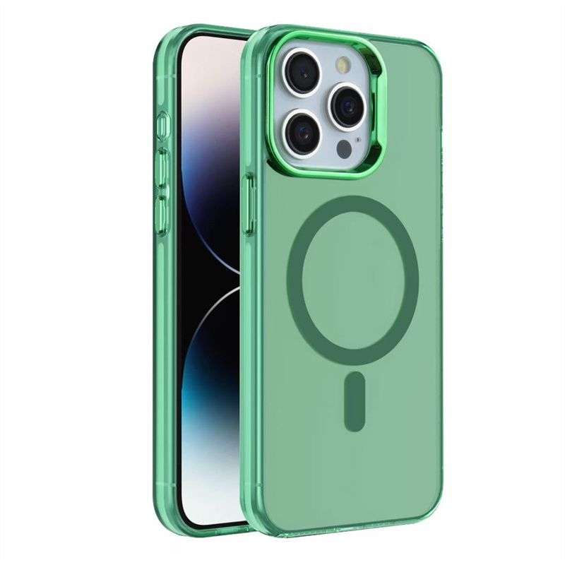 Stylish PC Bumper Case for iPhone 16 - Magnetic & Wireless Charging Ready