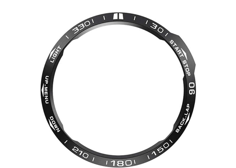 Metal Anti-Scratch Bezel Ring Protector For Garmin Fenix 6 - Black