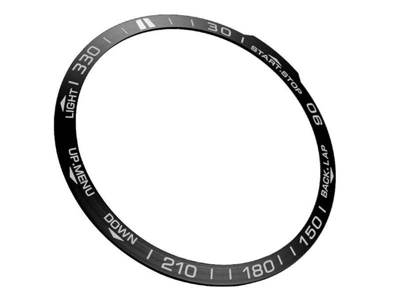 Metal Anti-Scratch Bezel Ring Protector For Garmin Fenix 7S - Black