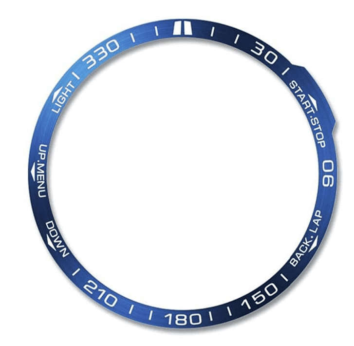 Metal Anti-Scratch Bezel Ring Protector For Garmin Fenix 7S - Blue