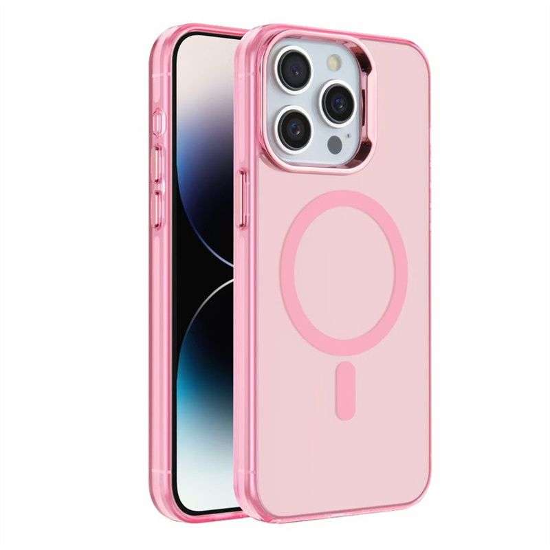 Stylish PC Bumper Case for iPhone 16 - Magnetic & Wireless Charging Ready