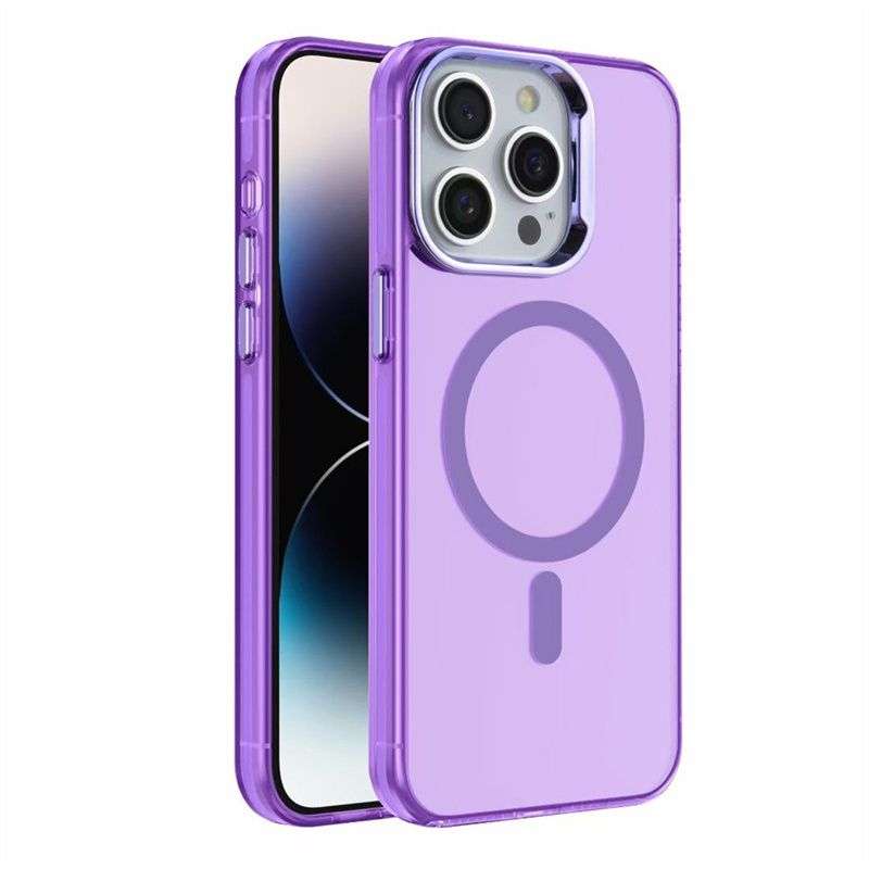 Stylish PC Bumper Case for iPhone 16 - Magnetic & Wireless Charging Ready