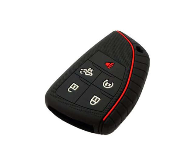 Silicone Key Cover Fob Case Compatible with Chevrolet Silverado and GMC