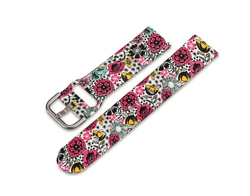 Watch Strap For Galaxy Watch 3 Active 2 Gear Sport - Pink Flower
