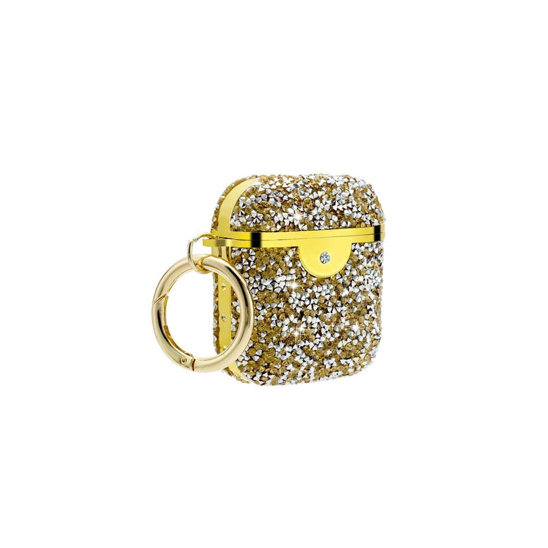 Rhinestone Case for Air pods 1 and 2 - Gold