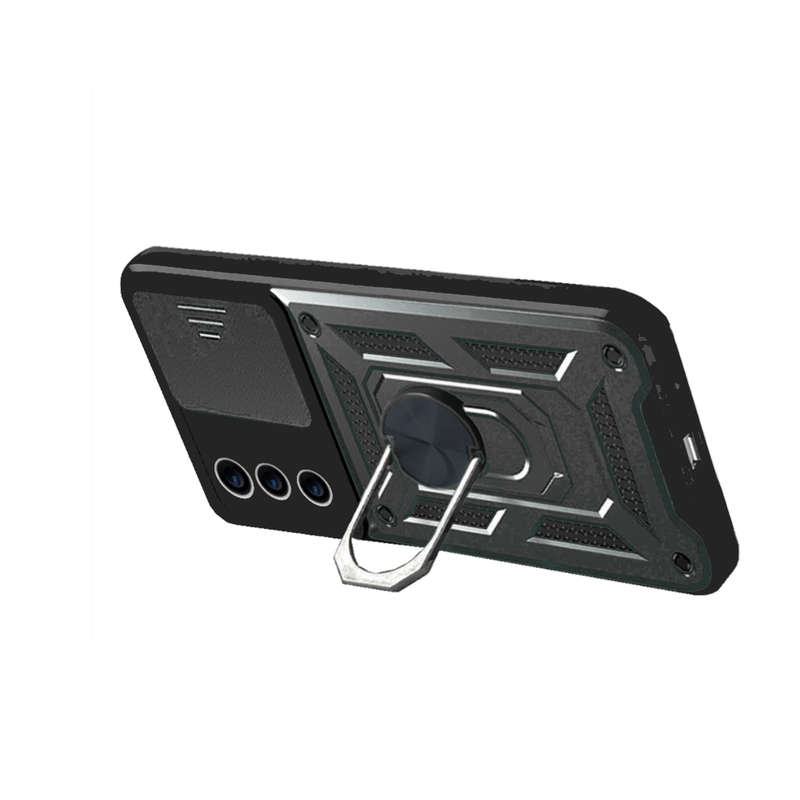 Sliding Camera Protection Shockproof Case for Samsung A34 - Black