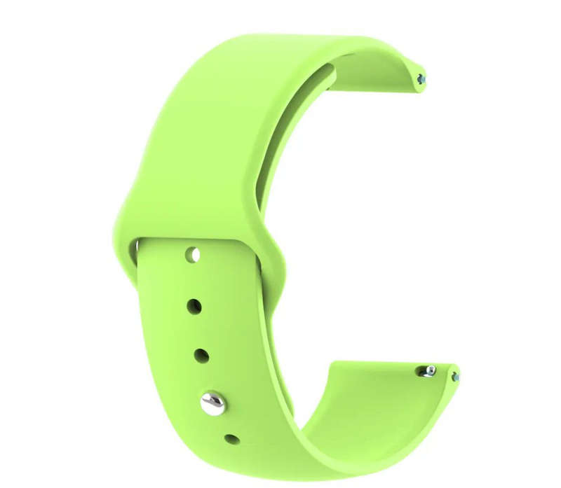 20mm Silicone Replacement Strap for Samsung Galaxy Active 2/ 3 - Green