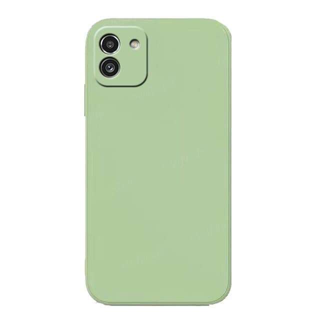 Silicone Back Cover for Samsung Galaxy A03 - Light green