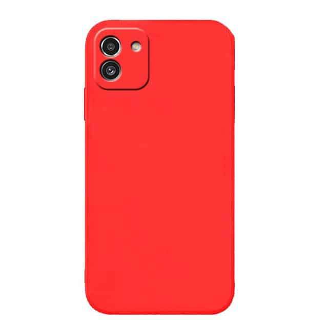 Silicone Back Cover for Samsung Galaxy A03 - Red