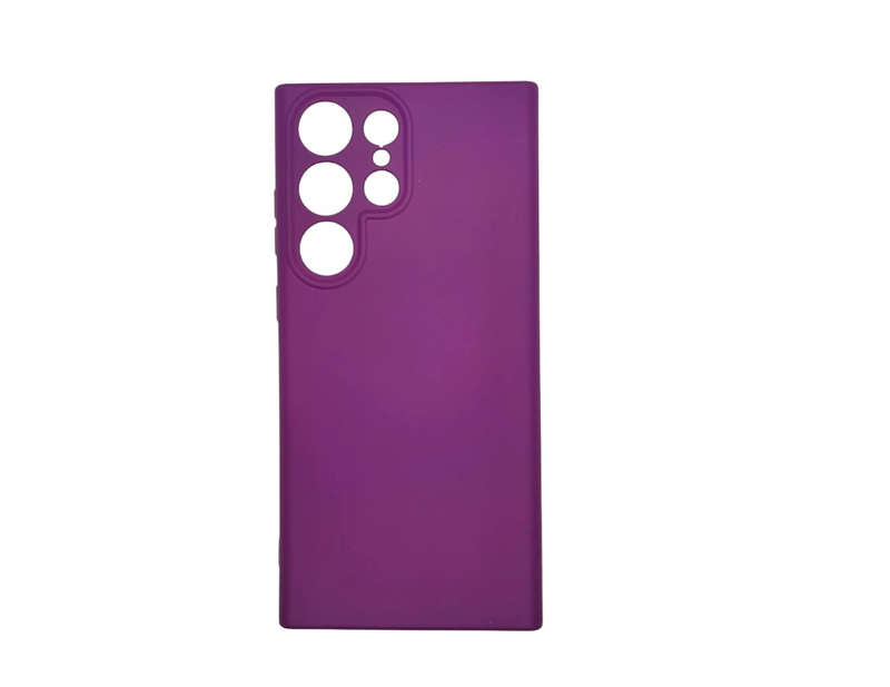 Silicone Back Cover For Samsung Galaxy S23 Ultra - Purple
