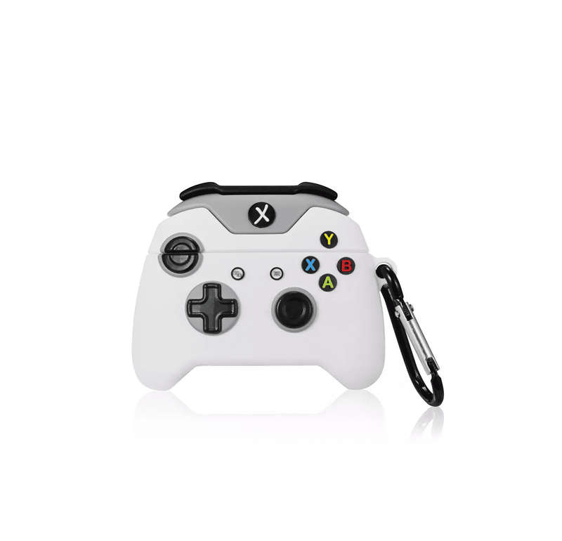 Xbox Controller Silicone Case Cover for Apple Airpods Pro / Pro 2 - White