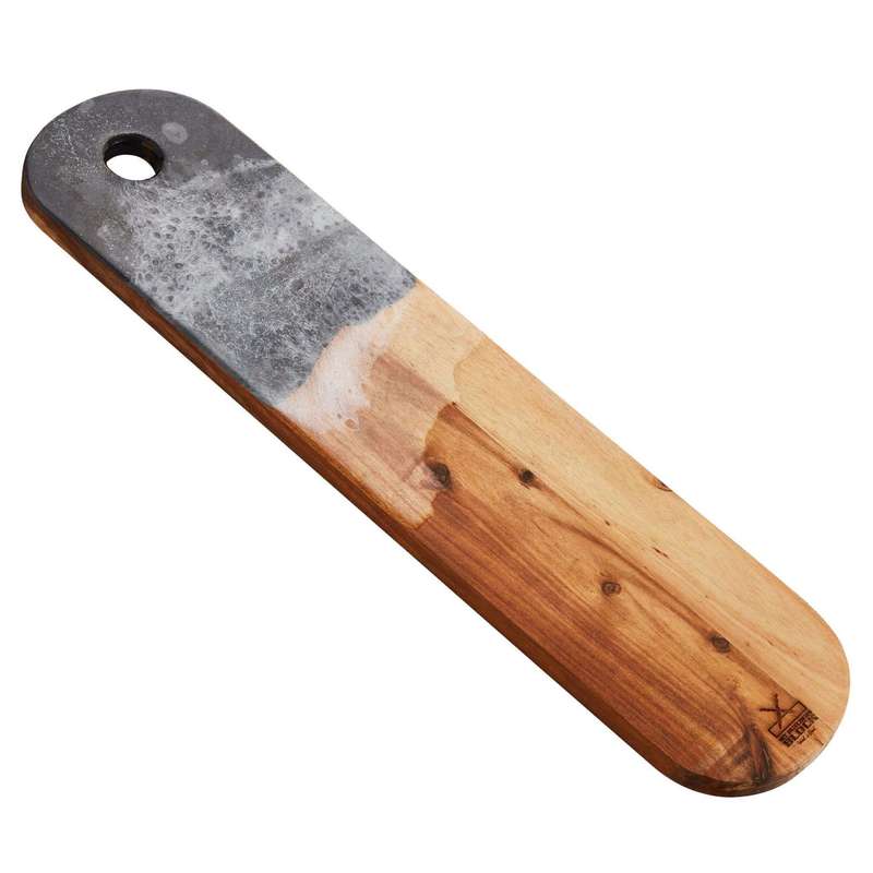 Artisanal Serving Board in Black Resin Large