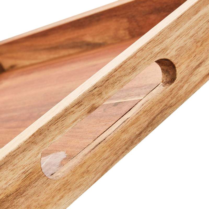 Serving Tray With Black Resin Small