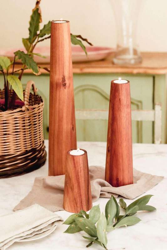 Candlestick: Arcturus - Medium - Blackwood