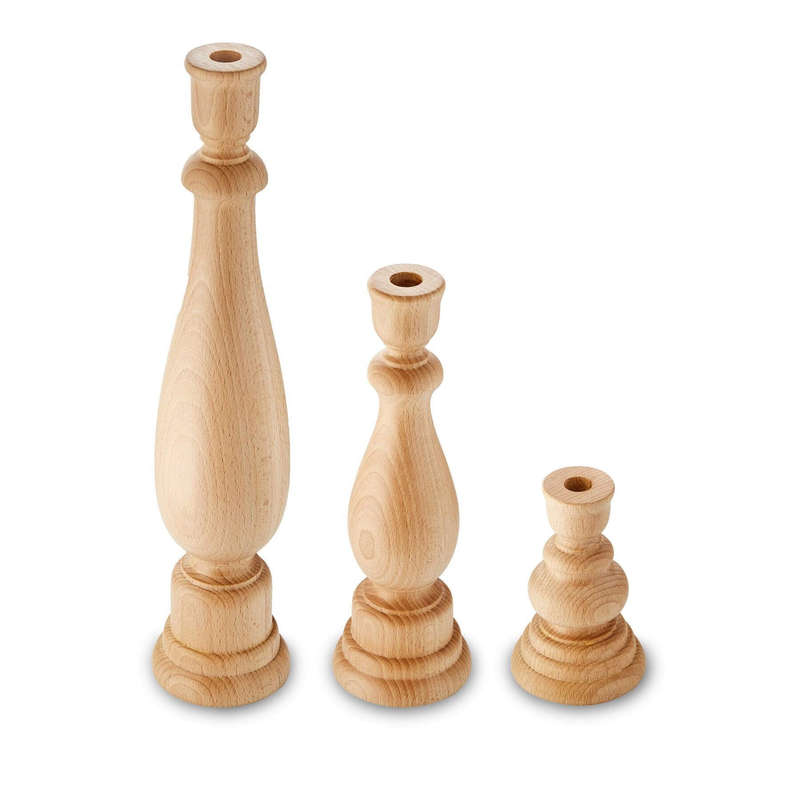 Candlestick: Sirius - Small - Beechwood