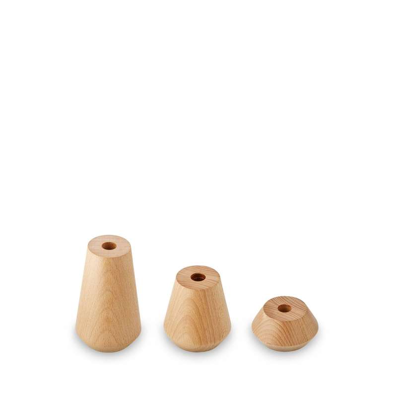 Candlestick: Vega - Small - Beechwood