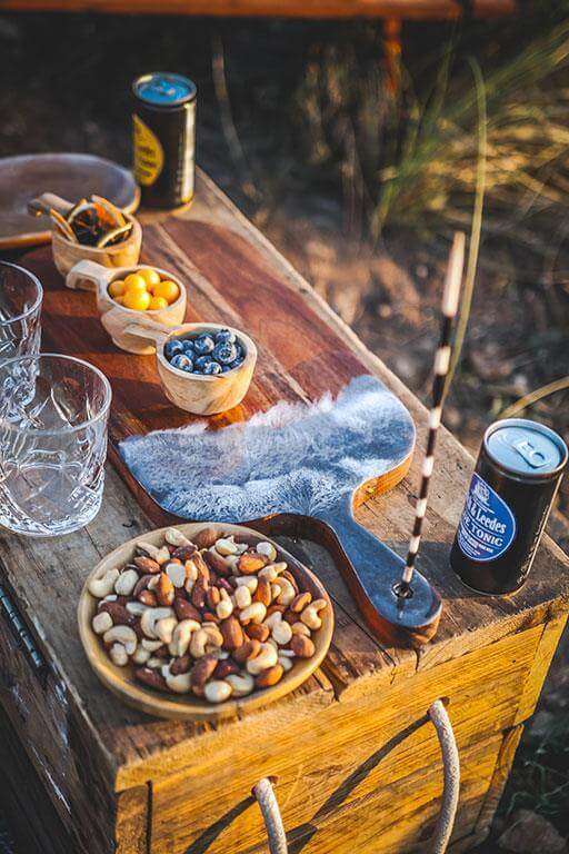Cheese Board In Resin Black Medium