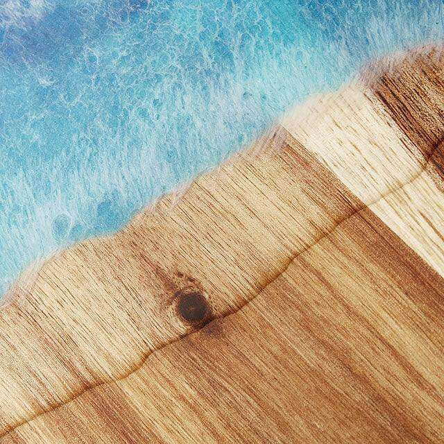 Cheese Board Medium Resin Blue