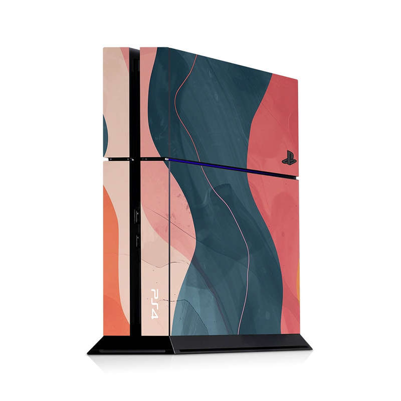Decal Skin Sticker for PS4: Modern Abstract Waves